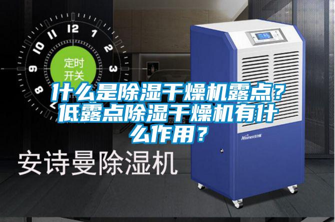 什么是除濕干燥機(jī)露點？低露點除濕干燥機(jī)有什么作用？