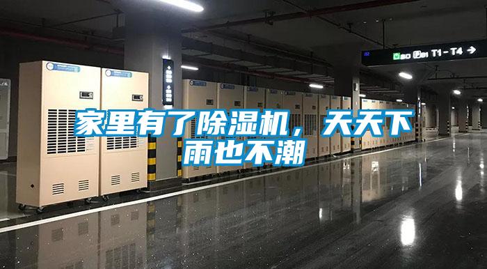家里有了除濕機，天天下雨也不潮