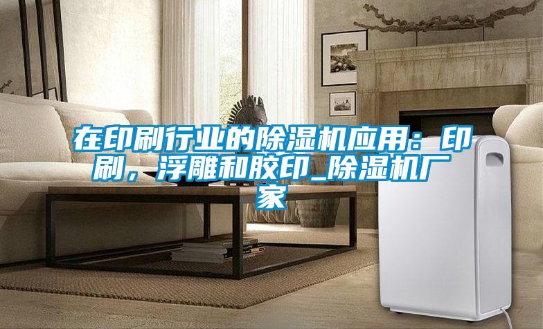 在印刷行業的除濕機應用：印刷，浮雕和膠印_除濕機廠家
