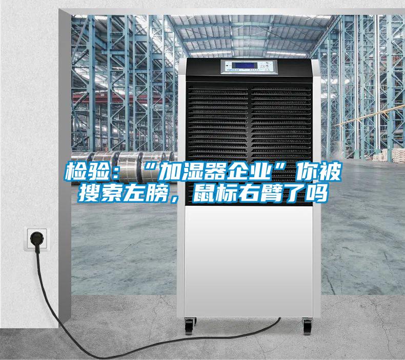 檢驗：“加濕器企業”你被搜索左膀，鼠標右臂了嗎