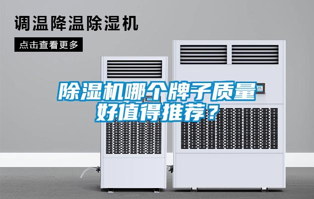 除濕機哪個牌子質量好值得推薦？