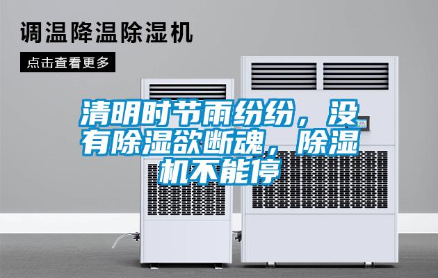 清明時(shí)節(jié)雨紛紛，沒(méi)有除濕欲斷魂，除濕機(jī)不能停