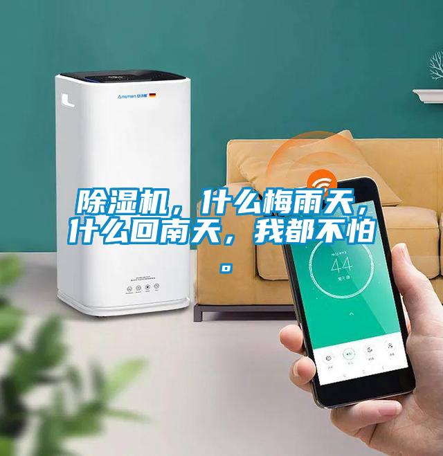 除濕機，什么梅雨天，什么回南天，我都不怕。