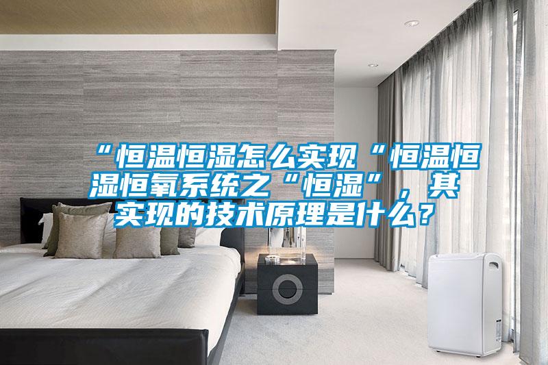 “恒溫恒濕怎么實現“恒溫恒濕恒氧系統之“恒濕”，其實現的技術原理是什么？