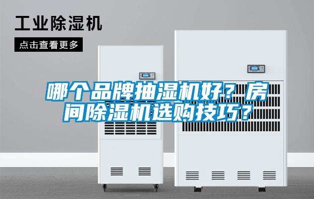哪個品牌抽濕機好？房間除濕機選購技巧？