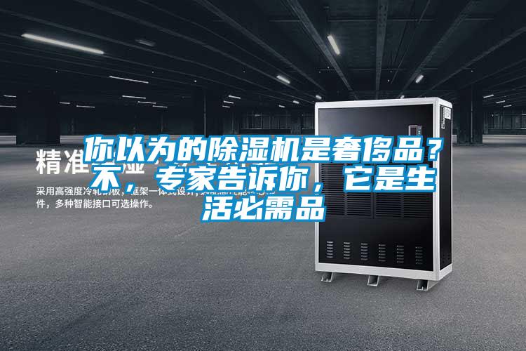 你以為的除濕機是奢侈品？不，專家告訴你，它是生活必需品