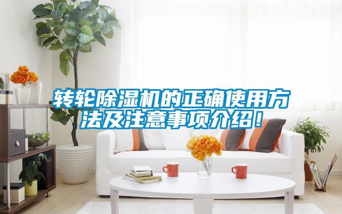 轉(zhuǎn)輪除濕機(jī)的正確使用方法及注意事項介紹！