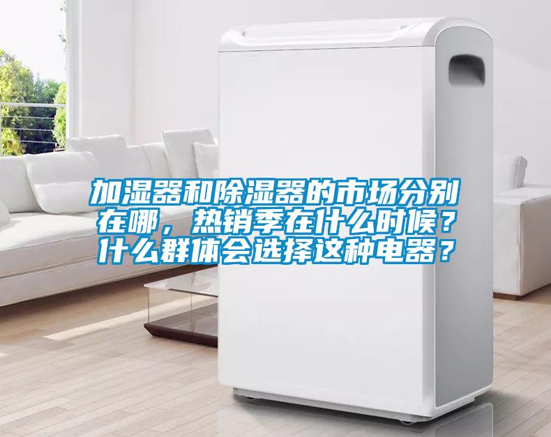 加濕器和除濕器的市場分別在哪，熱銷季在什么時候？什么群體會選擇這種電器？